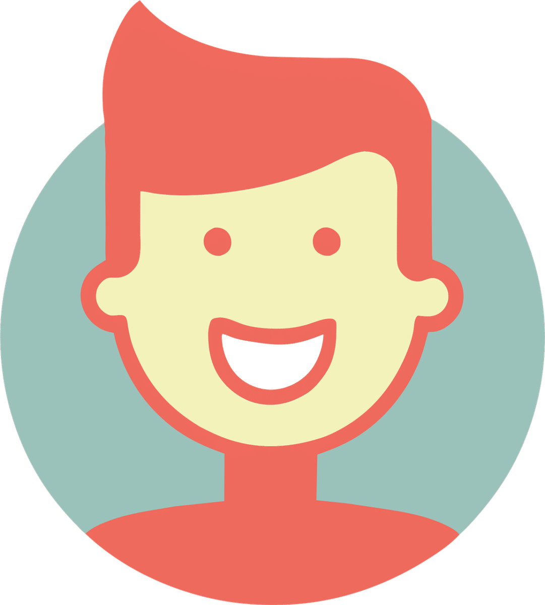 ai generated, man, smile, happy, male, icon, cartoon, person